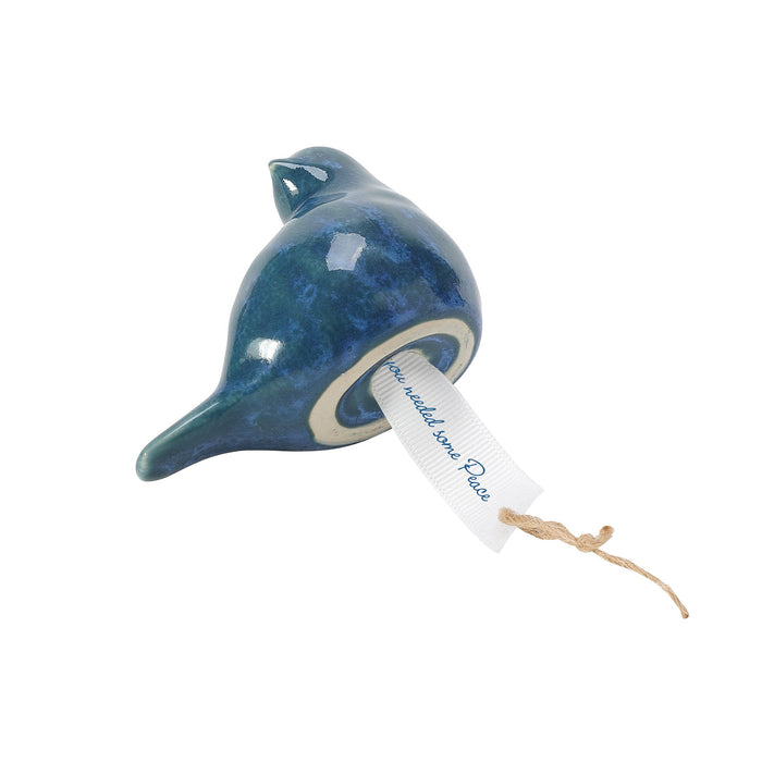 Enesco Peace Messenger Bird Dark Blue