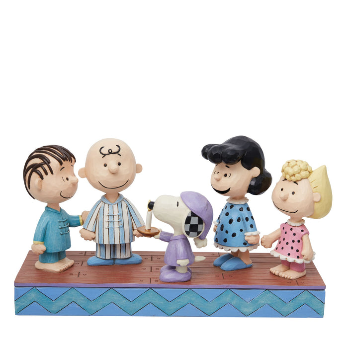 Enesco Peanuts gang in Christmas PJ's