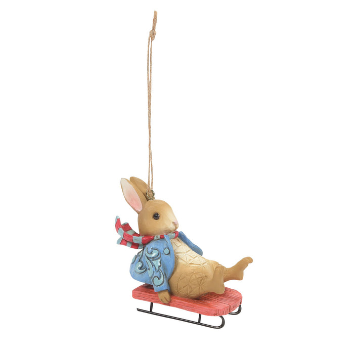 Enesco Peter Rabbit Sledging Ornament