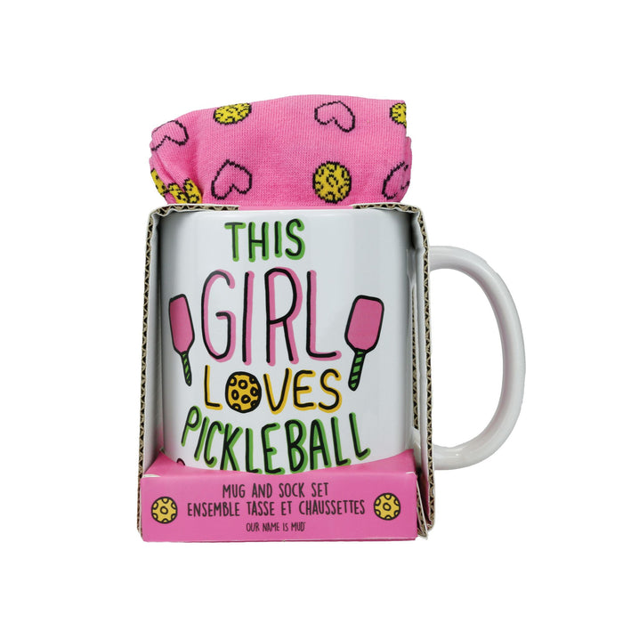 Enesco Pickleball Mug Sock Set