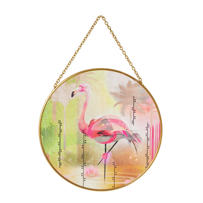 Enesco Pink Flamingo Suncatcher