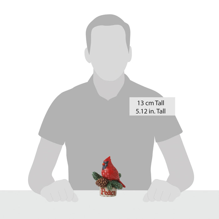 Enesco Pint Cardinal With Peace Fig