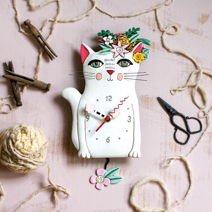 Enesco Pretty Kitty Clock