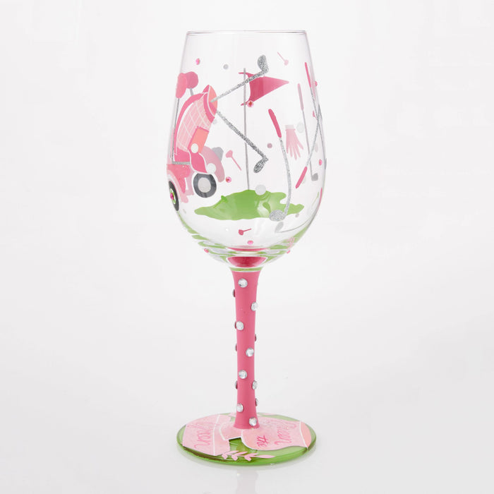 Enesco Queen Of The Green Wine Glass