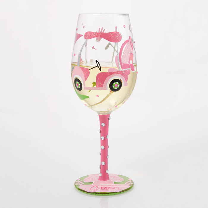 Enesco Queen Of The Green Wine Glass