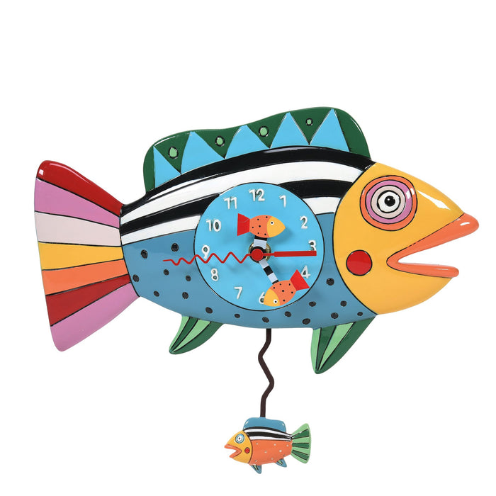 Enesco Rainbow Fish Clock