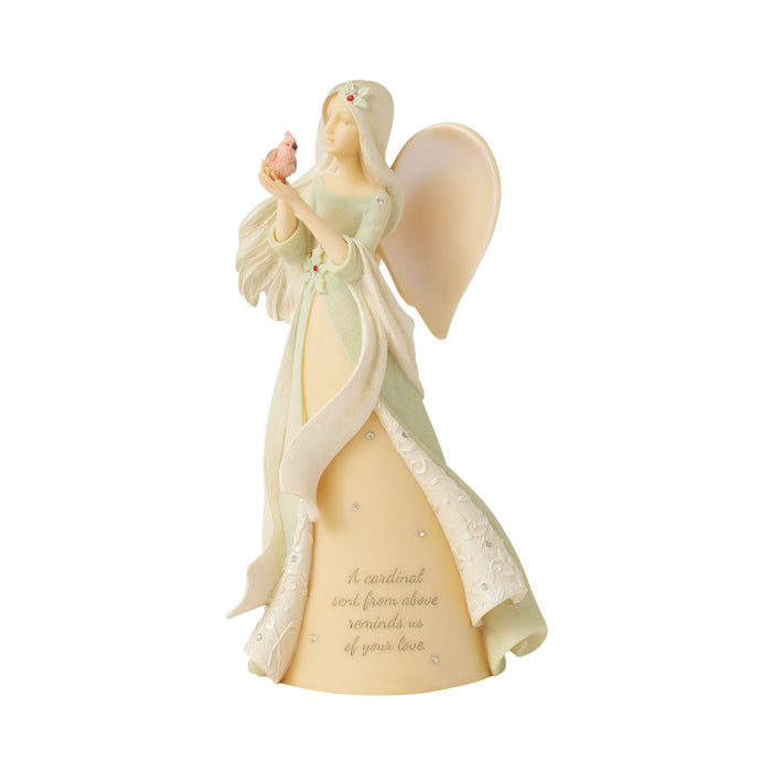 Enesco Red cardinal Angel figurine