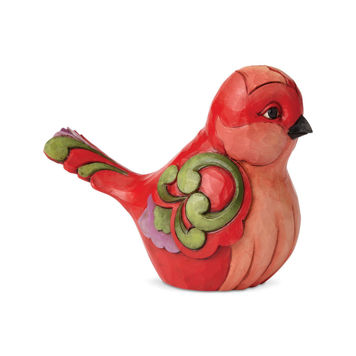 Enesco Red Floral Bird