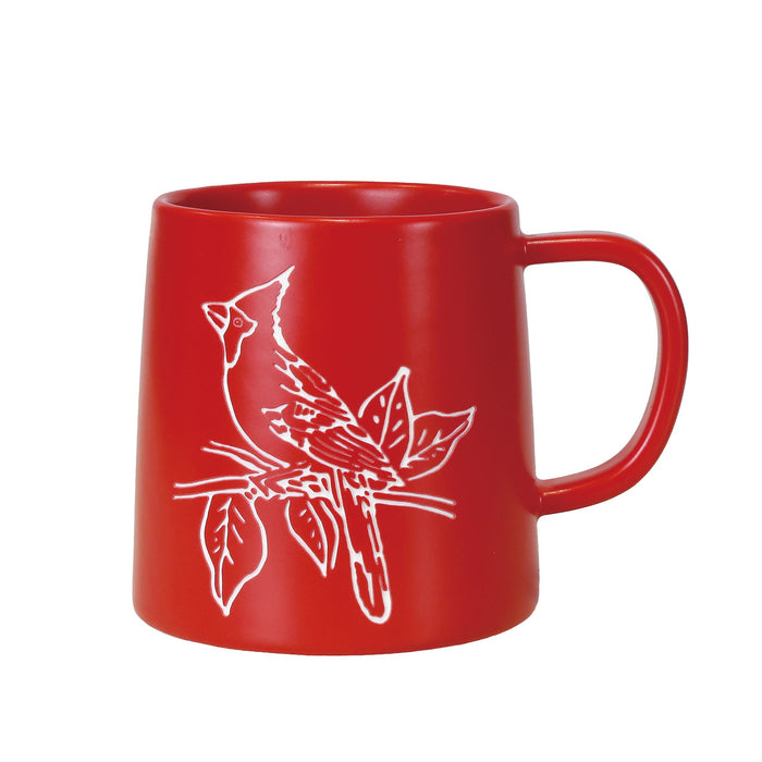 Enesco Red Sandblast Cardinal Mug
