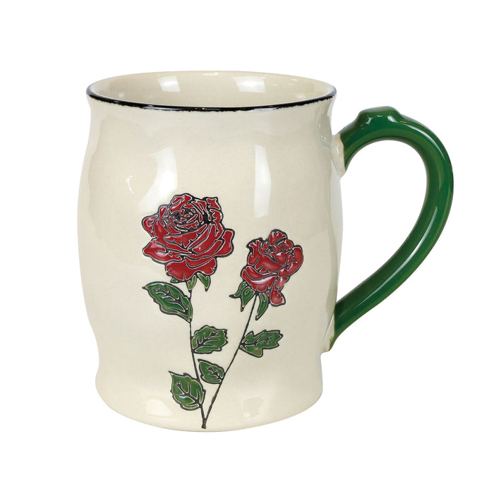 Enesco Rose Handpainted Mug
