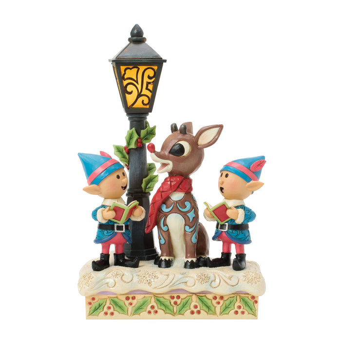 Enesco Rudolph and Elves Caroling