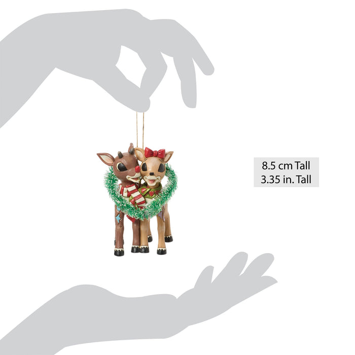 Enesco Rudolph & Clarice Heart H/O