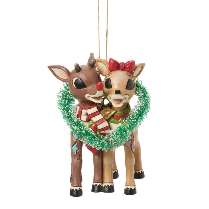 Enesco Rudolph & Clarice Heart H/O