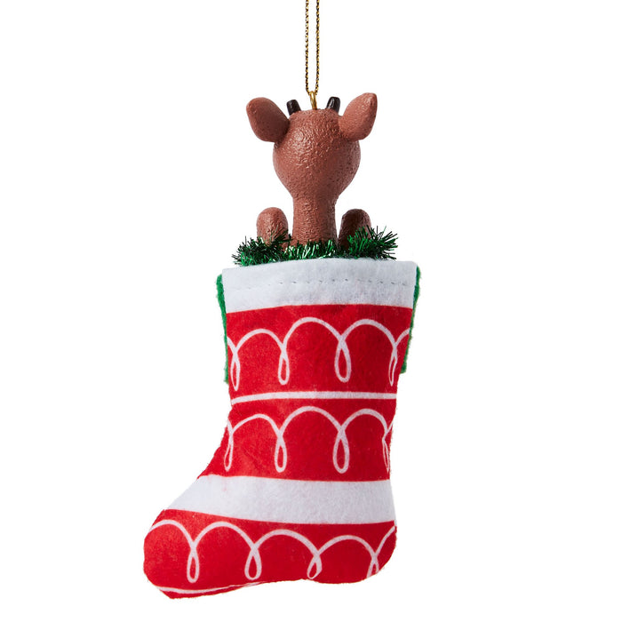 Enesco Rudolph In Stocking Ornament
