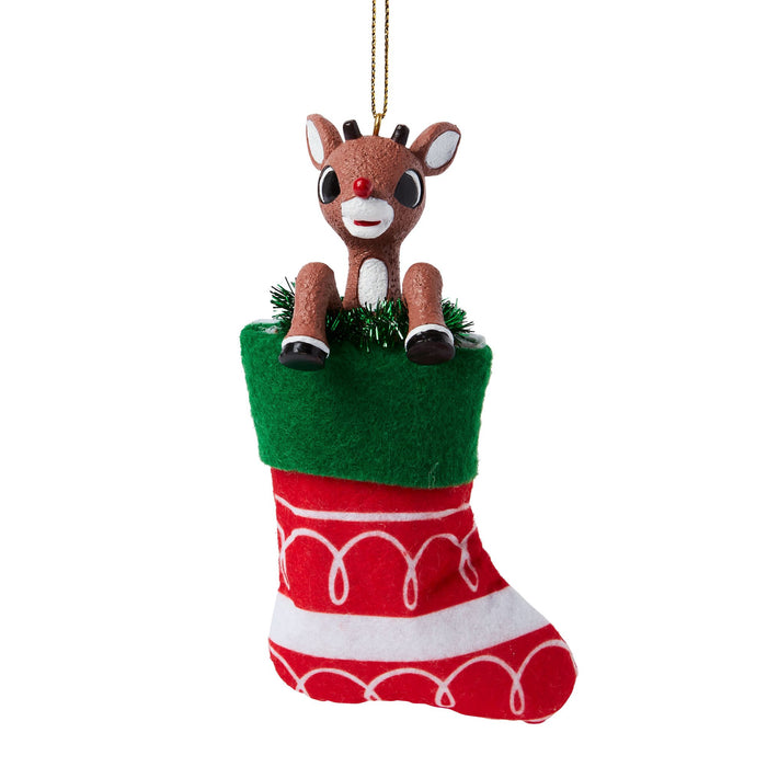 Enesco Rudolph in Stocking Ornament