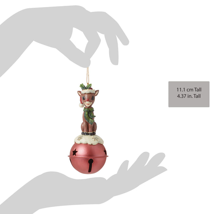 Enesco Rudolph Standing On Bell H/O