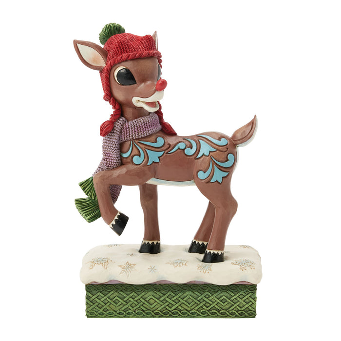 Enesco Rudolph with Knit Hat