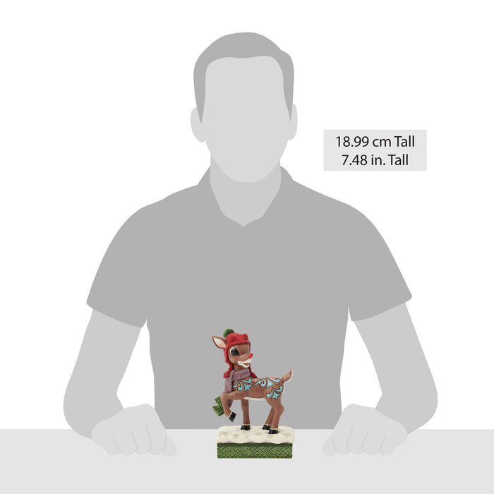 Enesco Rudolph With Knit Hat