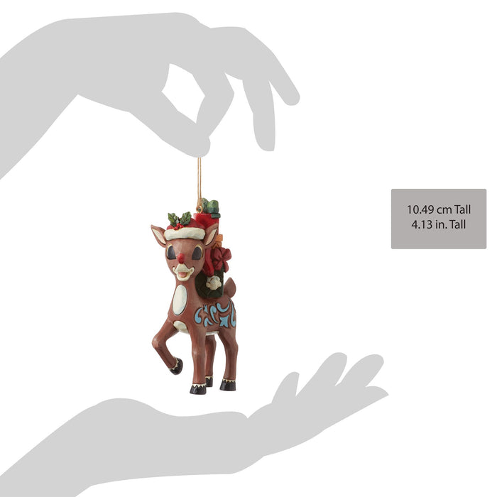 Enesco Rudolph With Stacked Presents