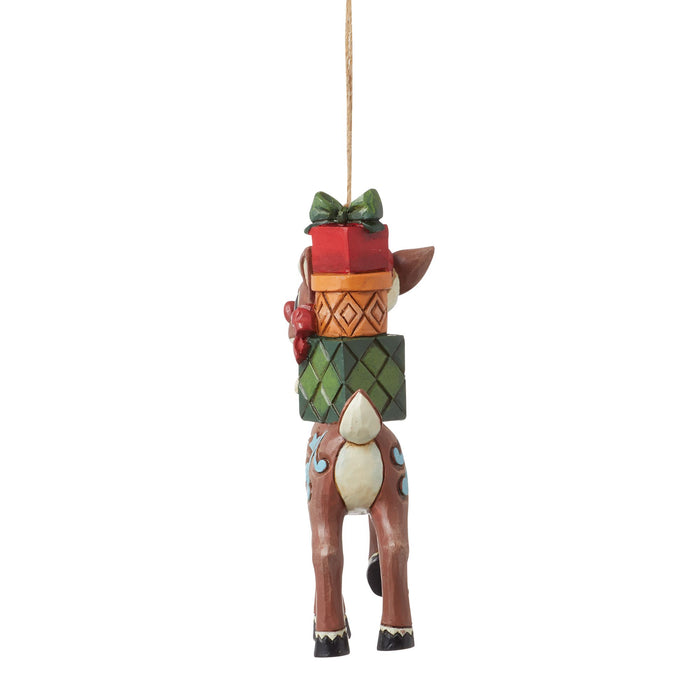 Enesco Rudolph With Stacked Presents
