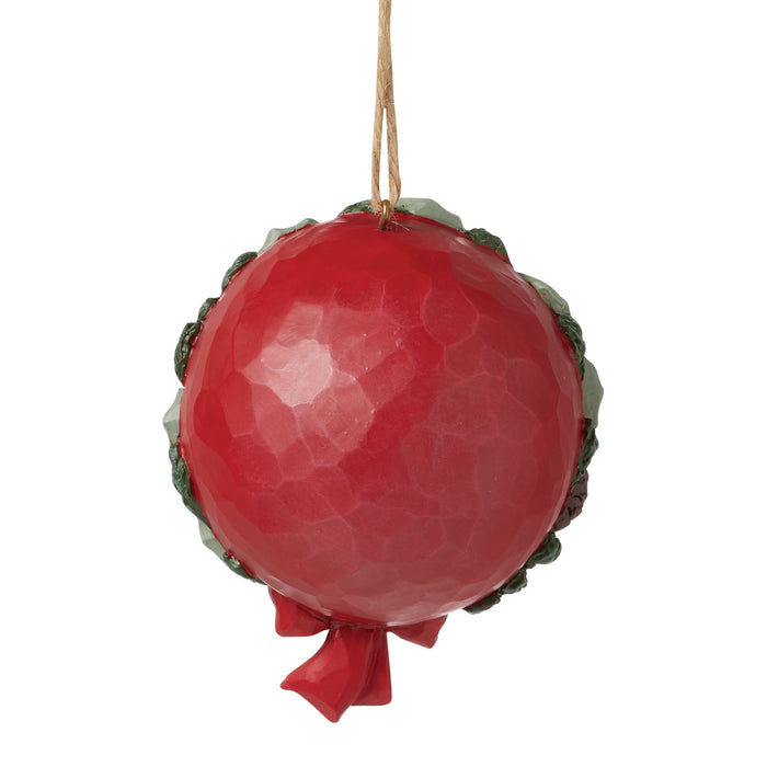 Enesco Santa And Deer Wreath Figurine