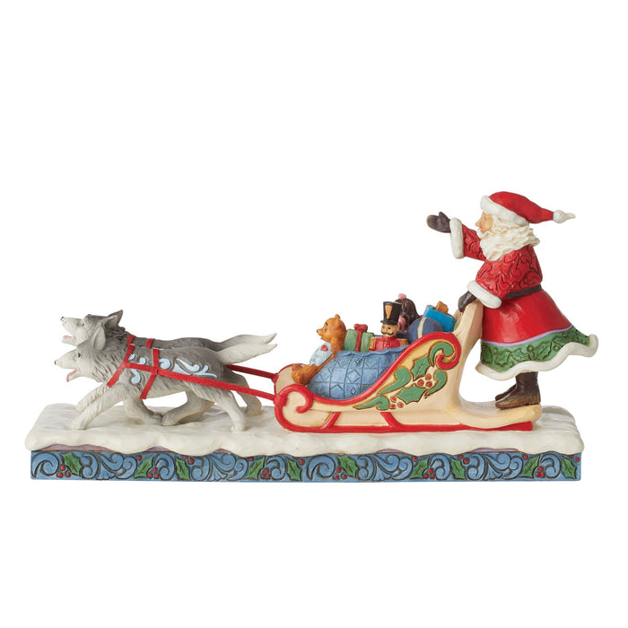Enesco Santa Dog Sledding