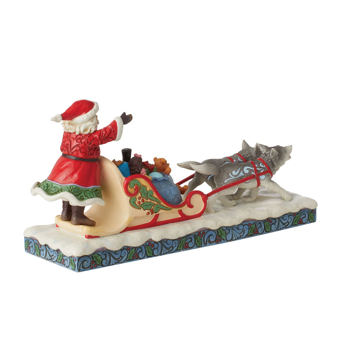 Enesco Santa Dog Sledding