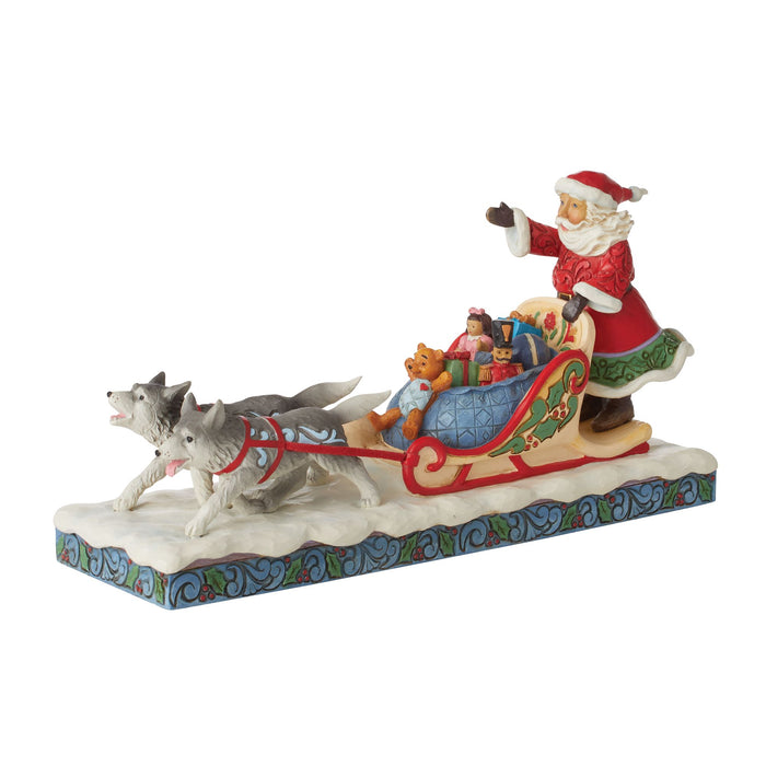 Enesco Santa Dog Sledding
