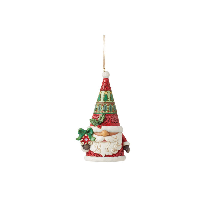 Enesco Santa Gnome with Gift Orn
