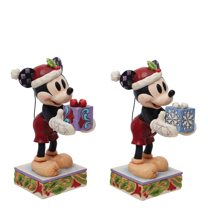 Enesco Santa Mickey With Gift