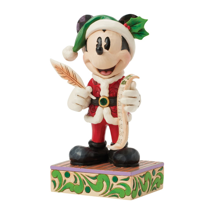 Enesco Santa Mickey With List