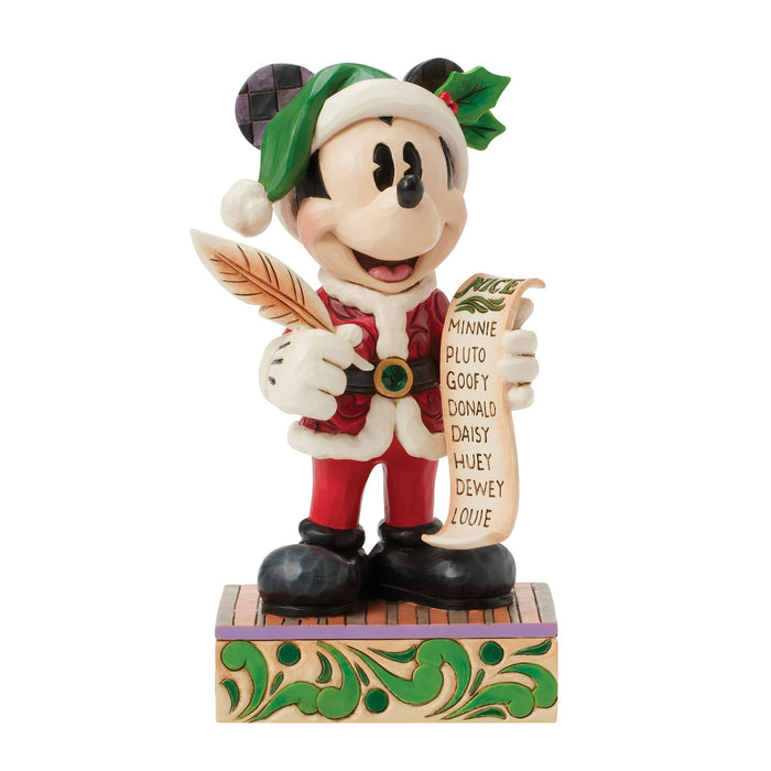 Enesco Santa Mickey with List