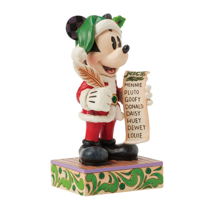 Enesco Santa Mickey With List
