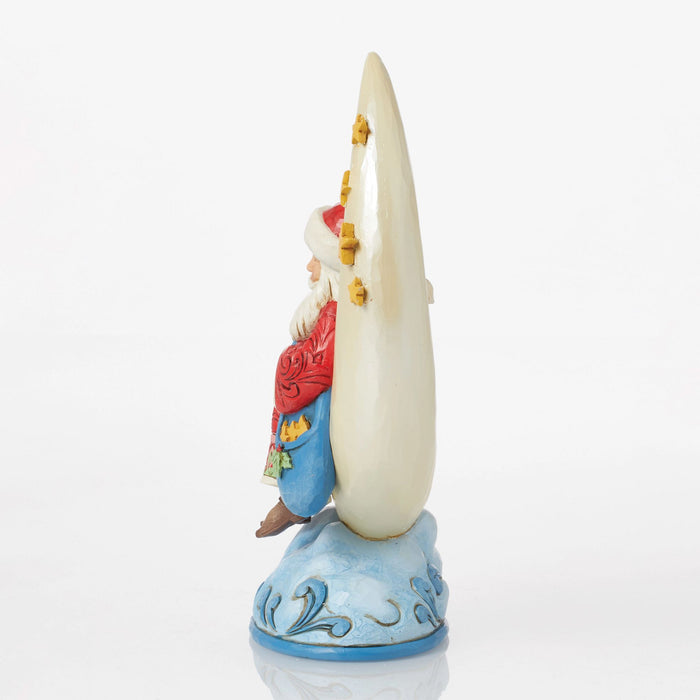 Enesco Santa On Cresent Moon Figurine