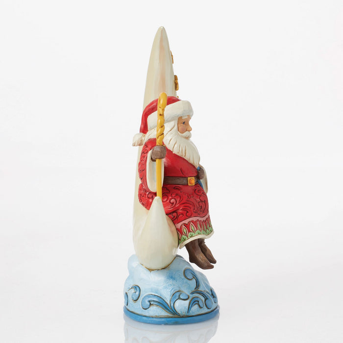 Enesco Santa On Cresent Moon Figurine