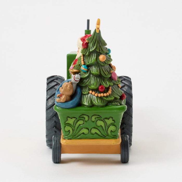 Enesco Santa On Tractor With Toys