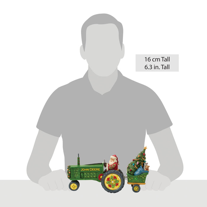 Enesco Santa On Tractor With Toys