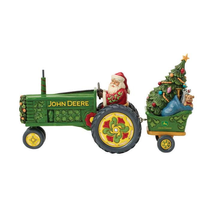 Enesco Santa on Tractor with Toys
