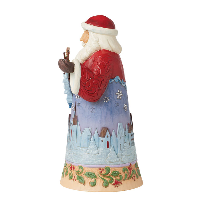 Enesco Santa Over Night Sky Figurine