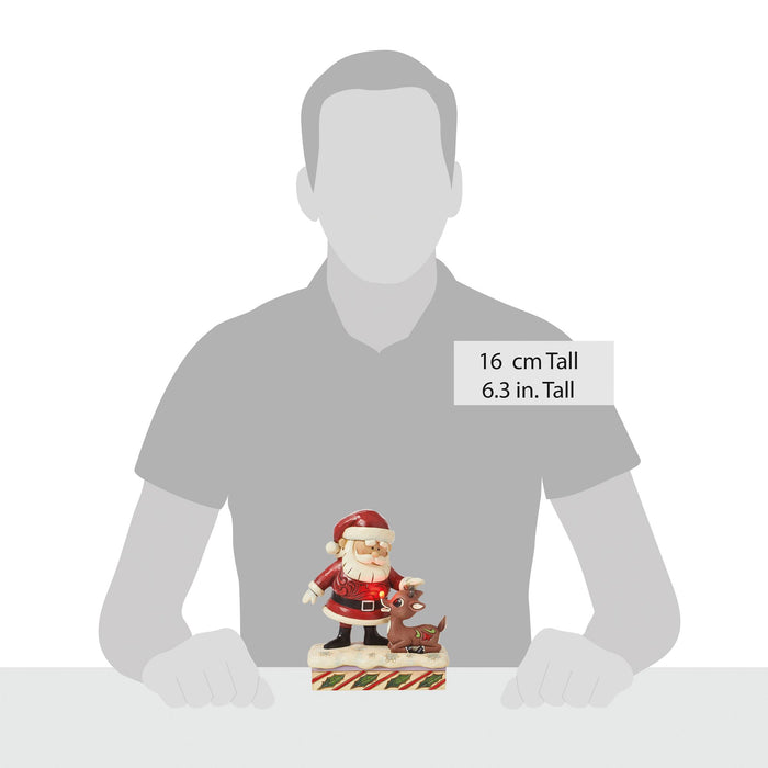 Enesco Santa Petting Rudolph