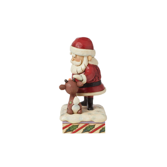 Enesco Santa Petting Rudolph