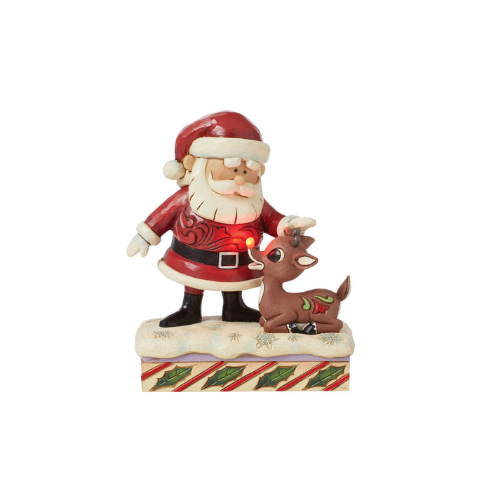 Enesco Santa Petting Rudolph