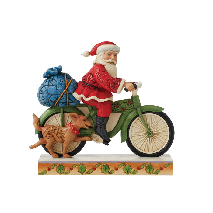 Enesco Santa Riding Bicycle