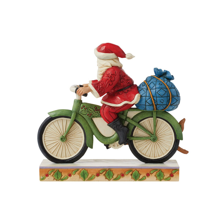 Enesco Santa Riding Bicycle