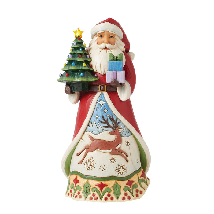 Enesco Santa Vintage LED Tree Fig