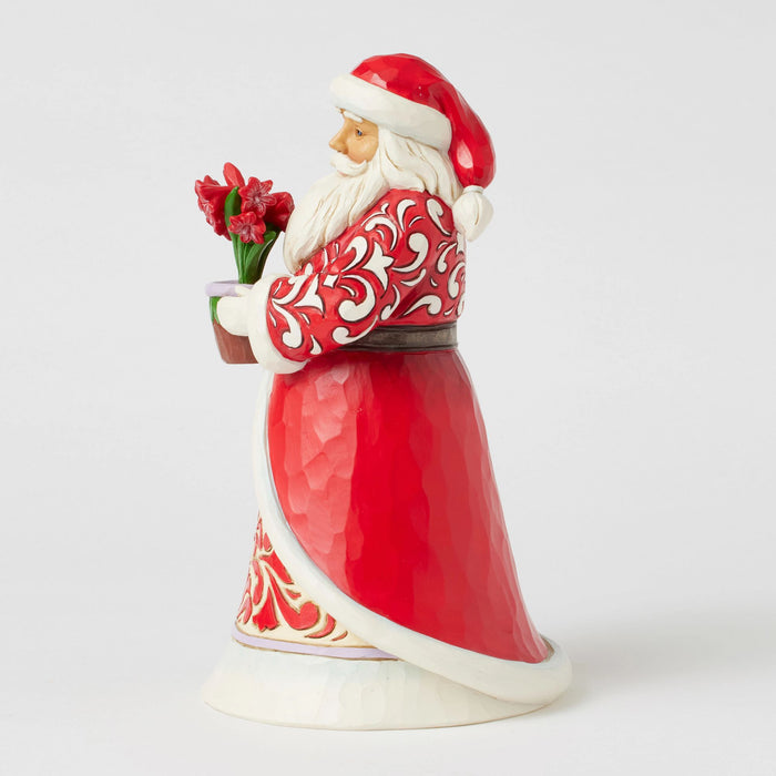 Enesco Santa With Blooming Amaryllis