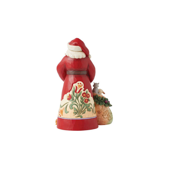 Enesco Santa With Pets Figurine