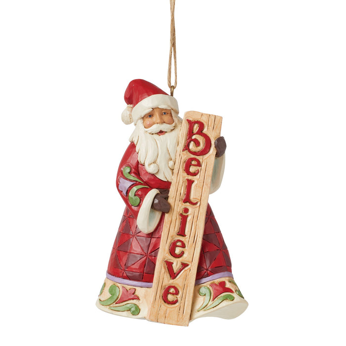 Enesco Santa with Porch Board Orn