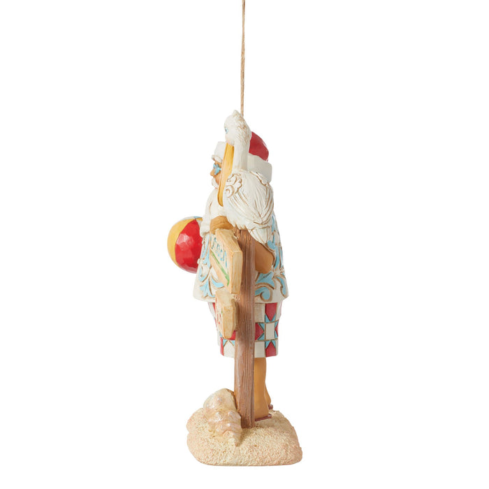 Enesco Santa With Sign Ornament