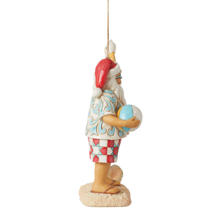 Enesco Santa With Sign Ornament